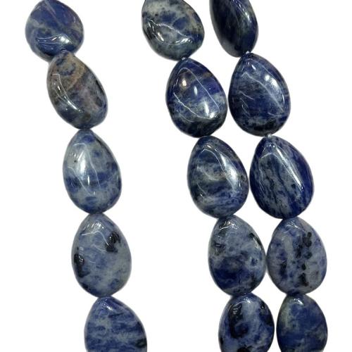 Sodalite Pärlor, Soda, Dropp, DIY, blandade färger, 13-18mm, Såld Per 38 cm Strand