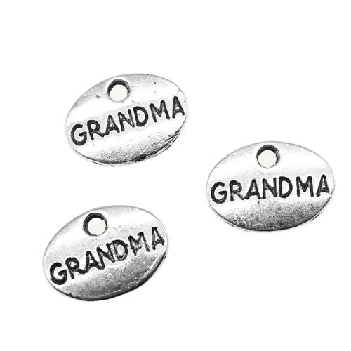 Zinek Zpráva Přívěsky, DIY, 20PC/Bag, Prodáno By Bag