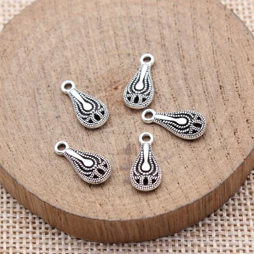 Zinc Alloy Pendants Teardrop plated DIY & hollow Sold By Bag
