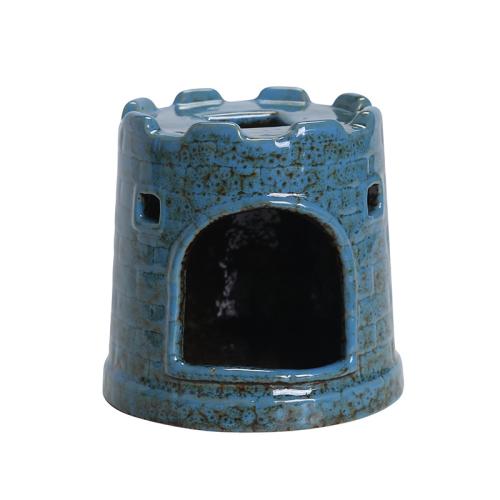 porcelaine Brûleur d’encens, Château, moitié à la main, pour la maison et le bureau, plus de couleurs à choisir, Vendu par PC