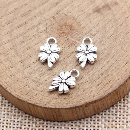 Liga de zinco Clover Pendant, Trevo de quatro folhas, banhado, DIY, Mais cores pare escolha, vendido por PC