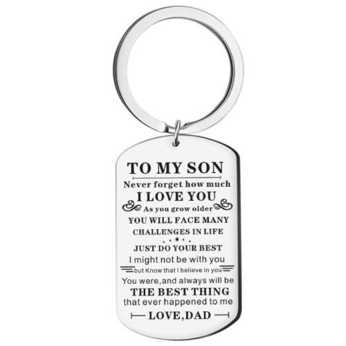 acero inoxidable 304 cierre de llave, chapado, unisexo & diferentes estilos para la opción & con el patrón de la letra, Vendido por UD