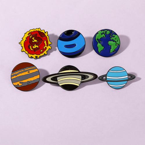 Enamel Brooch Zinc Alloy plated Unisex black Sold By PC