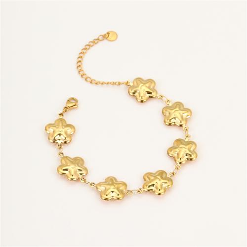 Bijoux bracelet en acier inoxydable, Acier inoxydable 304, Plaqué or 18K, bijoux de mode & styles différents pour le choix & pour femme, Vendu par PC