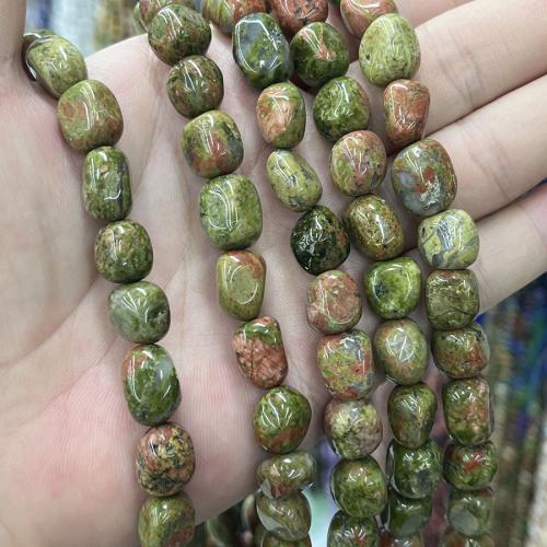 Unakite Korálky, DIY, smíšené barvy, Prodáno za 38 cm Strand
