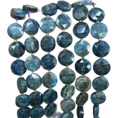Apatites Abalorio, con Seedbead, Redondo aplanado, Bricolaje, color mixto, 15mm, Vendido para 38 cm Sarta