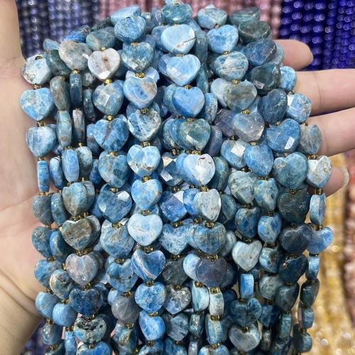 apatiter Bead, med Seedbead, Hjärta, DIY, blandade färger, 12mm, Såld Per 38 cm Strand