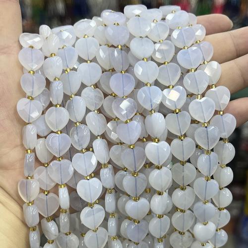Natural Purple Agate Beads with Seedbead Heart DIY light purple 12mm Sold Per 38 cm Strand