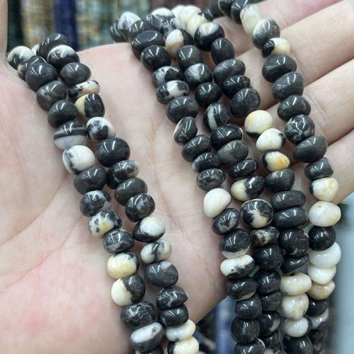 Zebra Jasper Bead, DIY, blandade färger, Såld Per 38 cm Strand