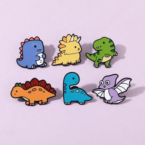 smalt Brož, Zinek, Dinosaurus, vypalovací lak, unisex & různé styly pro výběr, černý, Prodáno By PC