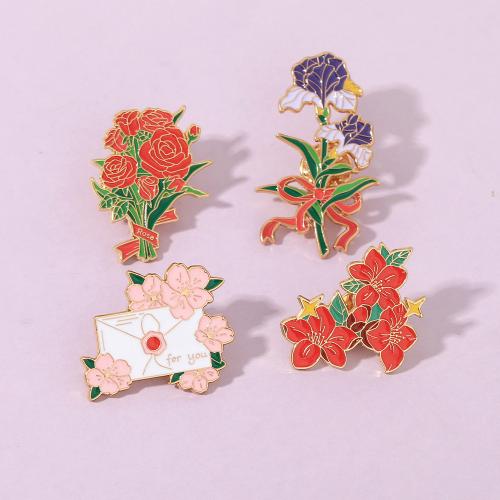 smalt Brož, Zinek, Kytice, unisex & různé styly pro výběr, Prodáno By PC