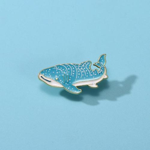 smalt Brož, Zinek, Velryba, módní šperky & unisex, zlatý, Prodáno By PC