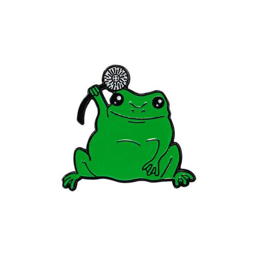 smalt Brož, Zinek, Žába, módní šperky & unisex, černý, Prodáno By PC