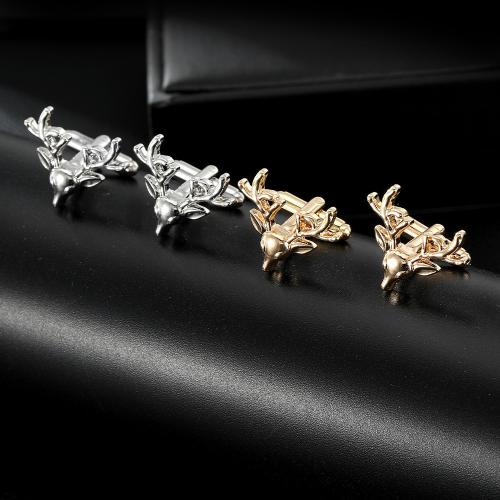 Boutons de manchette, alliage de zinc, Placage, bijoux de mode & pour homme, plus de couleurs à choisir, Vendu par paire