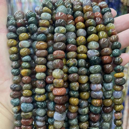 Φυσικό ινδική χάντρες Agate, Ινδικό Agate, DIY, μικτά χρώματα, Sold Per 38 cm Strand