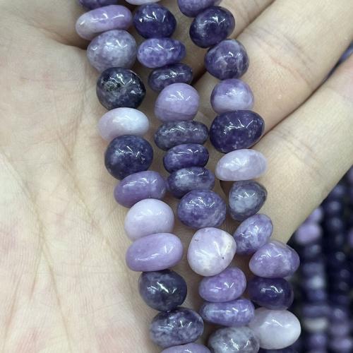 Gemstone Smycken Pärlor, Naturlig Lepidolit, DIY, blandade färger, Såld Per 38 cm Strand