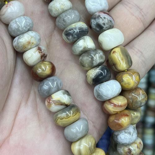 Naturlig Galen agat pärlor, DIY, blandade färger, Såld Per 38 cm Strand