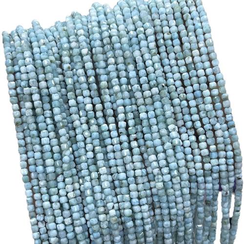 Larimar Bead, DIY, blandade färger, 2.50mm, Såld Per 38 cm Strand