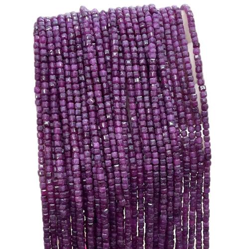 Rubin Bead, DIY, blandade färger, Såld Per 38 cm Strand