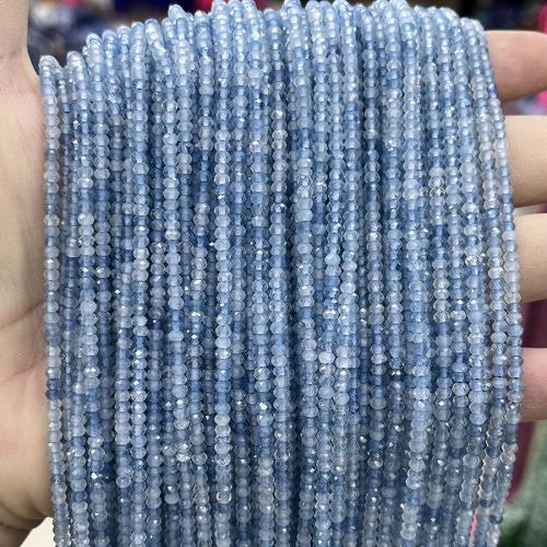 Akvamarin Bead, DIY, blandade färger, 2x3mm, Såld Per 38 cm Strand