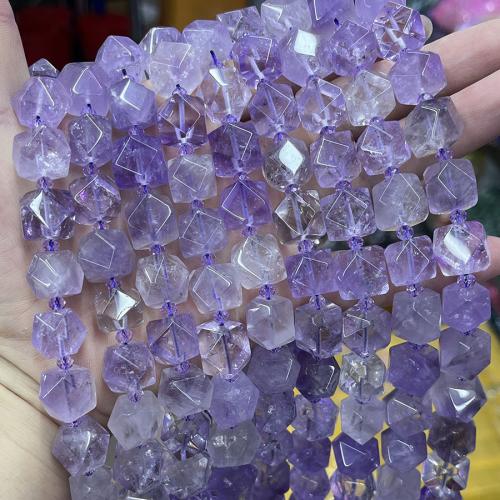 Přírodní Ametyst korálky, DIY, nachový, 12-13MM, Prodáno za 38 cm Strand