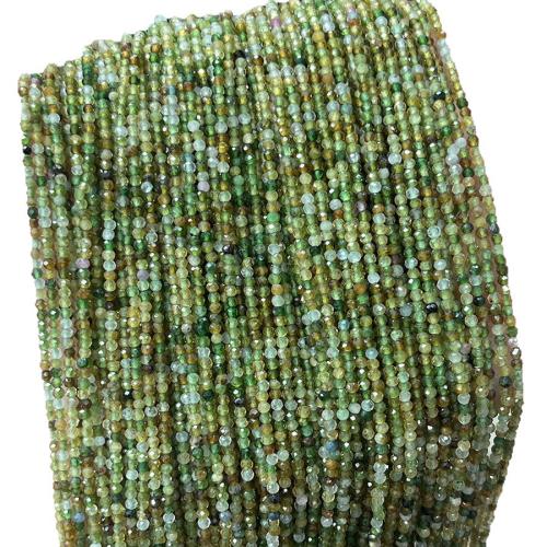 Turmalin Bead, DIY, blandade färger, 2mm, Såld Per 38 cm Strand