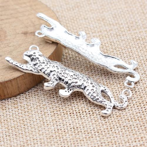 Zink Alloy Connector, Leopard, plated, DIY, fler färger för val, 5PC/Bag, Säljs av Bag