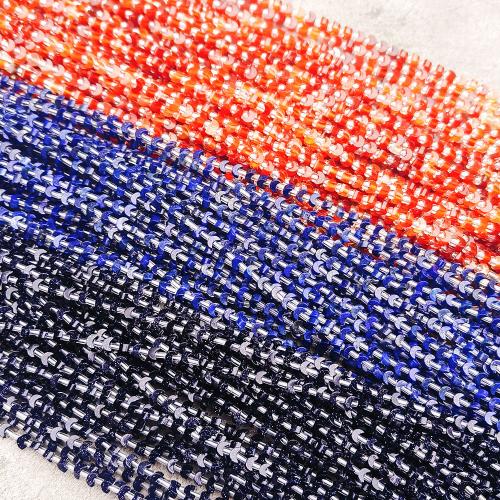 Gemstone Smycken Pärlor, Ädelsten, guldfärg pläterade, DIY, fler färger för val, 4mm, 100PC/Strand, Säljs av Strand