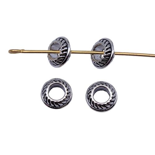 Zinc Alloy Spacer Beads plated DIY antique silver color Sold By PC