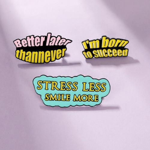 smalt Brož, Zinek, unisex & různé styly pro výběr, černý, Prodáno By PC