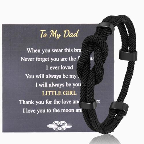 Milanon johto Rannerengas, kanssa 304 Stainless Steel, käsintehty, säädettävä & Erilaisia ​​malleja valinta & ihmiselle, musta, Pituus N. 7.5-9 tuuma, Myymät PC