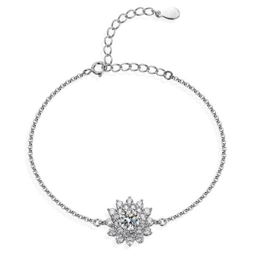 925 Sterling Silver Náramek, různé materiály pro výběr & různé styly pro výběr & pro ženy, Délka Cca 6-7 inch, Prodáno By PC