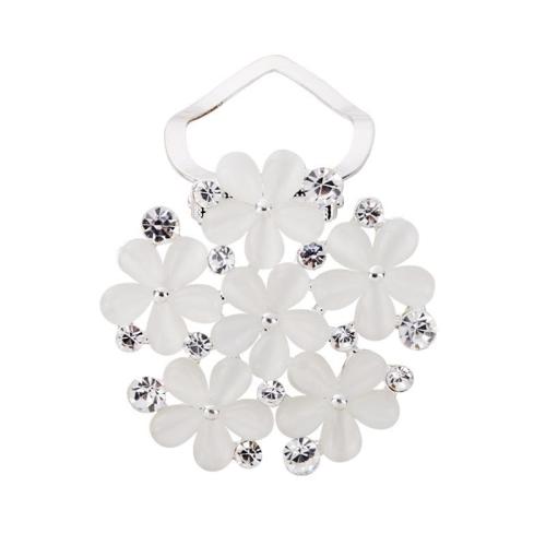 Zinek Spona na šátek, s Plastové Pearl, různé styly pro výběr & pro ženy & s drahokamu, scarf buckle length 40-45mm, Prodáno By PC