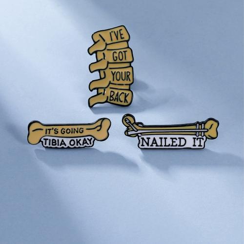 smalt Brož, Zinek, unisex & různé styly pro výběr, černý, Prodáno By PC