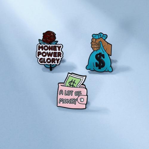 smalt Brož, Zinek, unisex & různé styly pro výběr, černý, Prodáno By PC