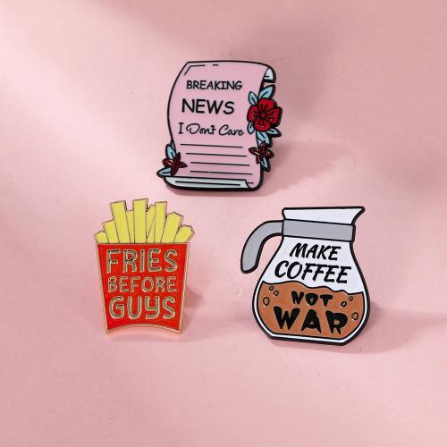 smalt Brož, Zinek, unisex & různé styly pro výběr, černý, Prodáno By PC