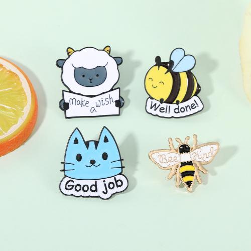 smalt Brož, Zinek, unisex & různé styly pro výběr, zlatý, Prodáno By PC