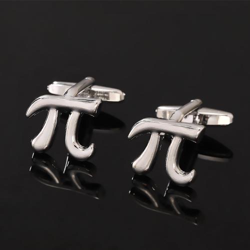 Boutons de manchette, alliage de zinc, Placage, bijoux de mode & styles différents pour le choix & pour homme, argent, Vendu par paire