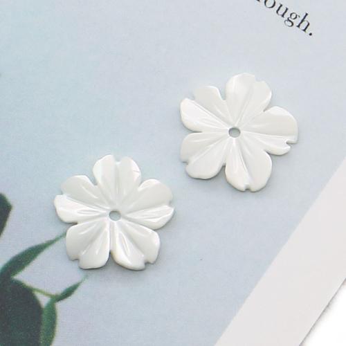 Plaukų Clip Priedai, Balta lūpų juosta, Gėlė, Pasidaryk pats, baltas, 12x12mm, Pardavė PC