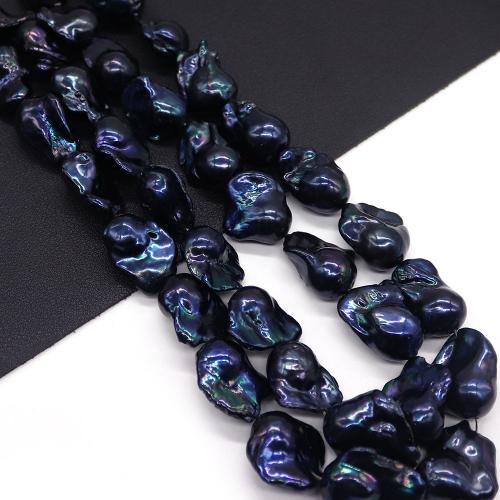 Cultured Baroque Freshwater Pearl Beads DIY black - Sold Per 38 cm Strand