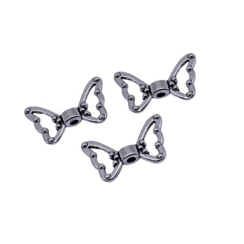 Zink Alloy Smycken Pärlor, Fjäril, plated, DIY & ihålig, 20PC/Bag, Säljs av Bag