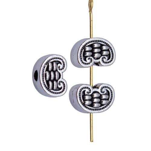 Zinc Alloy Spacer Beads plated DIY antique silver color Sold By Bag