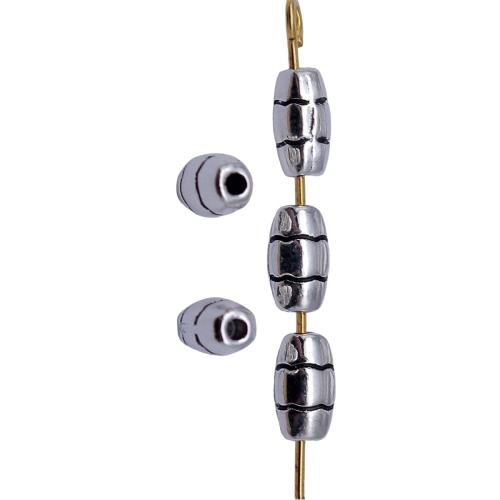 Zinc Alloy Spacer Beads plated DIY antique silver color Sold By Bag