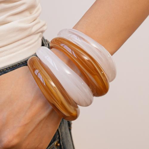 Akryl Cuff náramek, barva pozlacený, módní šperky, více barev na výběr, Prodáno By PC