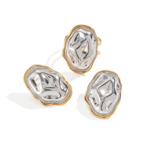 Stainless Steel smycken Ställer, 304 rostfritt stål, plated, olika stilar för val & för kvinna & två ton, Säljs av PC