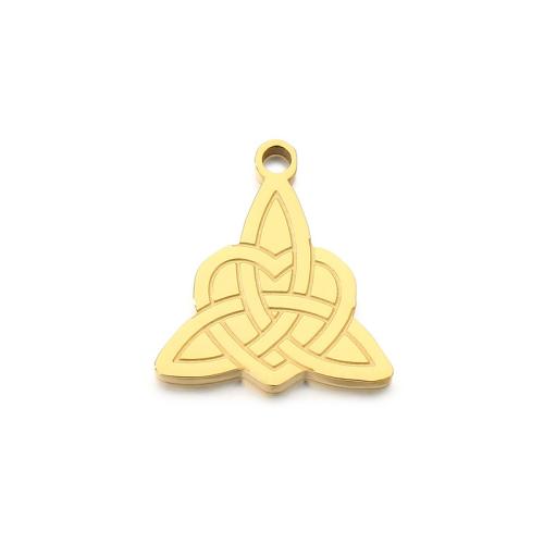 Stainless Steel Pendants 304 Stainless Steel plated DIY golden Sold By Bag