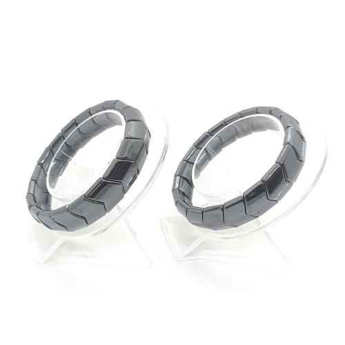 hématite non magnétique bracelet, bijoux de mode, noire, 10x10mm, Longueur 20 cm, Vendu par PC