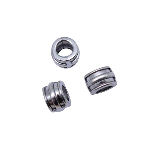Zinc Alloy Spacer Beads plated DIY antique silver color Sold By Bag