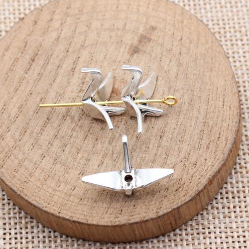 Zink Alloy Smycken Pärlor, Tusen Origami kranar, plated, DIY, fler färger för val, 20PC/Bag, Säljs av Bag