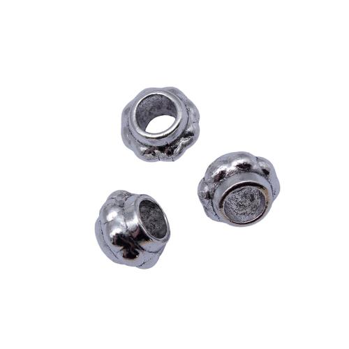 Zinc Alloy Spacer Beads plated DIY antique silver color Sold By Bag